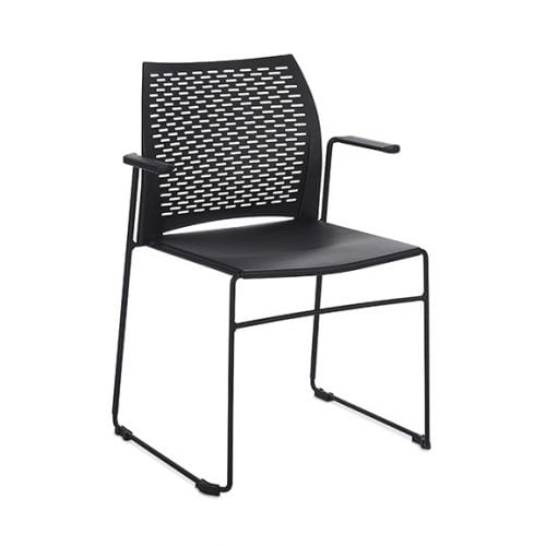 Connection Xpresso Perforated Office Breakout Chair Black