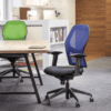 Alize mesh chair, air seating mesh chair. mesh back chair, manager office chair, blue back mesh chair