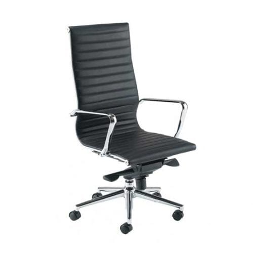 Aria Leather Executive Chair in black