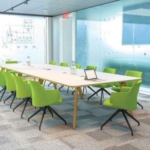 Evolve Shaped Rectangular Meeting Table