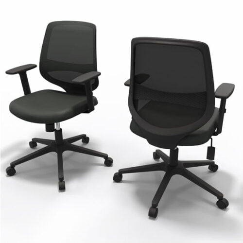 Well Chair Mesh Chair in Black