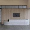 whtie and grey receptiv reception desk uk manufactured. imperial office furniture