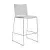 elite vice versa high stool with poly shell upholstered seat