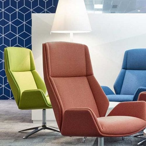 Kruze Lounge Chair in different materials