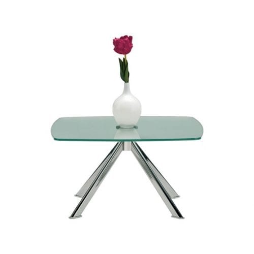 Pledge Xross coffee table with silver legs