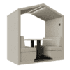 open 4 person bea pod pitched roof jdd furniture uk manufactured with led feature lighting