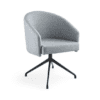 Grey chair , black base, comfortable chair , meeting and office chair