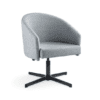 Grey chair , black base, comfortable chair , meeting and office chair