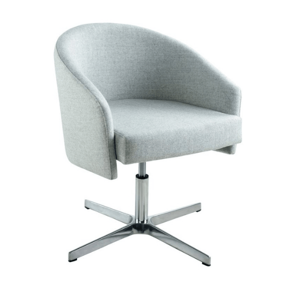 Grey chair , black base, comfortable chair , meeting and office chair