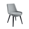 Gale Chair, Air Seating, Meeting Chair , Grey , Black wooden , Four legged chair