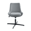 grey chair, black base office chair, heigh adjusted chair