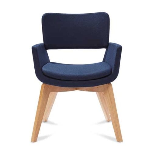 connection korus 4 leg oak chair