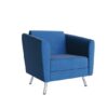 blue sofa, single chair sofa, air seating, Sol Sofa