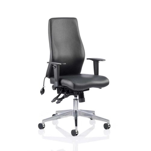 Onyx leather executive chair Black