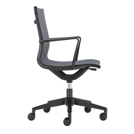 side view of star meeting chair from air seating office and meeting room chair