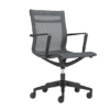 air seating star meeting chair front vie win grey mesh fabric with five star base in black perfect for meeting rooms