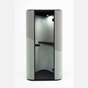 Front of Hana acoustic telephonebooth by Mdd available at BT Office Furniture