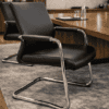 black meeting chair, office interiors, conference meeting chair, meeting chair, black chair