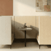 Identity booth, acoustic booth, cream booth, work booth , natural colour