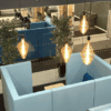 Identity booth, acoustic booth, cream booth, work booth , blue colour booth ,