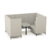 Identity booth, acoustic booth, cream booth, work booth , natural colour
