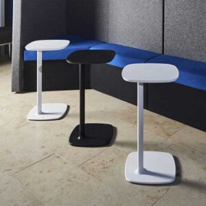 White and black Lapham Laptop tables