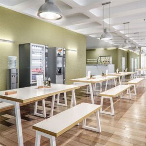 Arena Dining Benches shown in a Restaurant