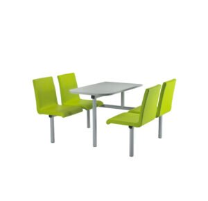 CU66 4 seater single colour canteen dining unit
