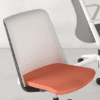 Breeze Chair, Elite furniture, mesh chair, castors chair , orange seat