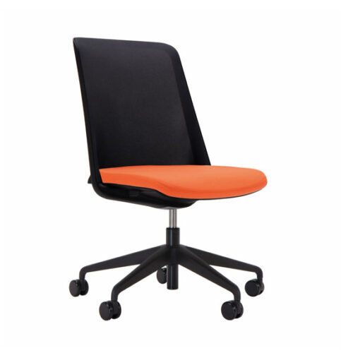 Breeze Mesh Chair with black plastic back