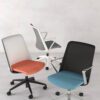 Mesh back chair, breeze, Elite, White mesh, Blue, black ,work chair