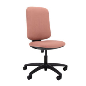 Upholstered Operator Chair with Black Shell