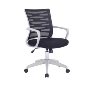 Spyro Mesh Armchair with white frame