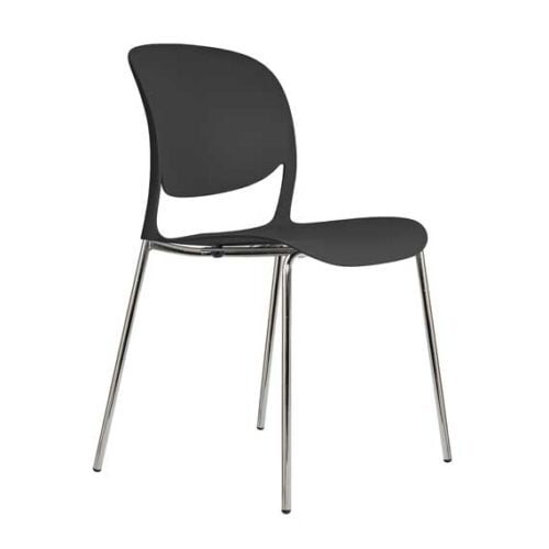 Verve Cantilver Black Stacking Chair