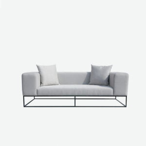 Linea office Sofa shown with cushions