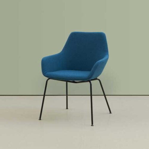 4 leg white base HM86 Lucas Lounge Chair