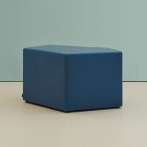 HM42 Prism stool in a blue fabric
