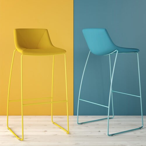 Escape Sled Base Stool yellow and blue