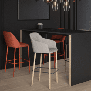 Pablo Stool, High Stool, Elite Office furniture, wooden stool