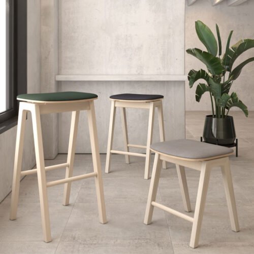 Ritz Stools shown in 3 different sizes