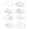 various designs for the flott acoustic ceiling tiles