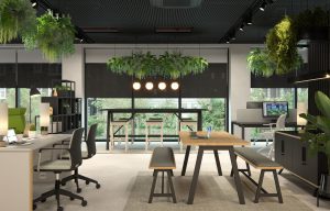biophilic workplace design promoting wellbeing for multi generational team