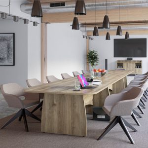 Reunion Conference Shaped Panel End Boardroom Table