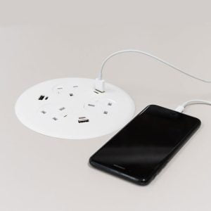 White Blinky in desk power module charging phone