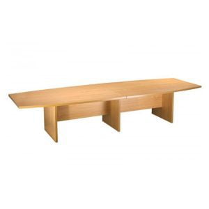 Budget boardroom table in beech colour