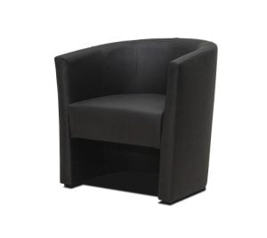 Single tub reception chair n black