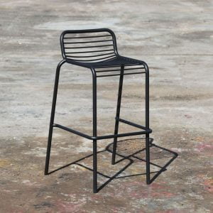 Black Contour High Stool