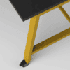 Imperial Aspect Mobile Table, Moveable table, Mobile Table, Table with stoppers, Metal frame mobile table