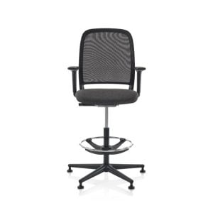 Recur black draughtsman chair