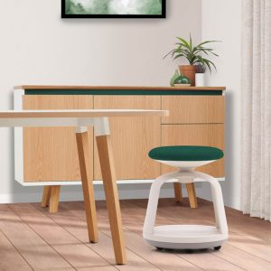 Belle Modular Stool whtie and green